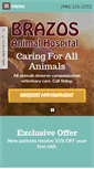 Mobile Screenshot of brazosanimalhospital.com